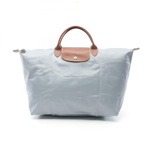 Longchamp Le Pliage Original S 旅行包 Le Pliage Original S 波士頓包 L1624089P80 尼龍皮革 藍棕色 全新