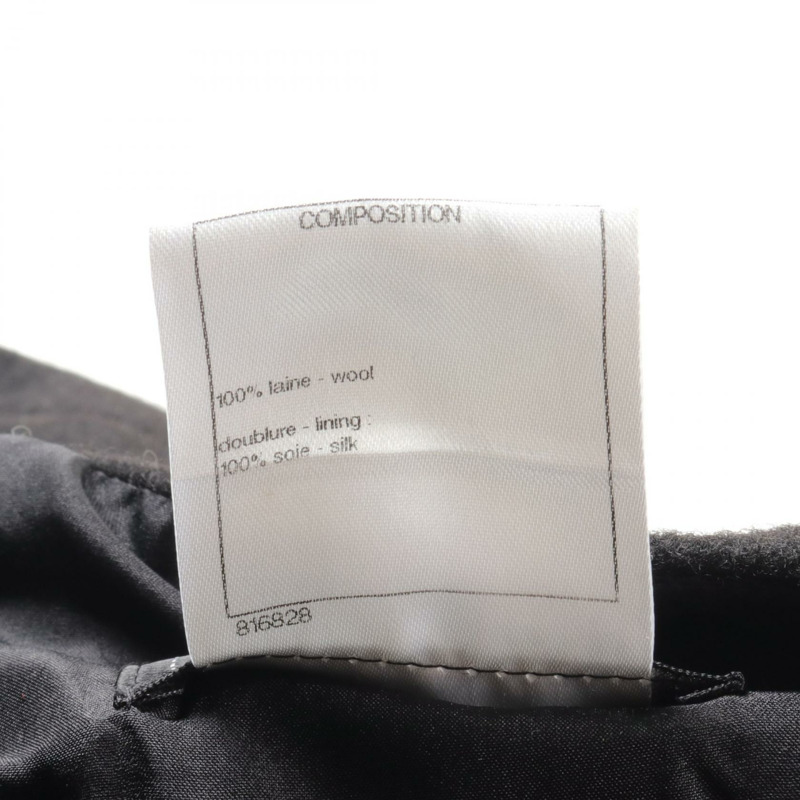 CHANEL 半身裙 #36 jupe mini P51908 羊毛 黑 二手-3