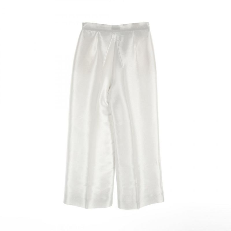 MAX MARA TEBANO 緞面長褲 褲子 23813602326 絲質聚酯纖維 二手 女款 #US8-1