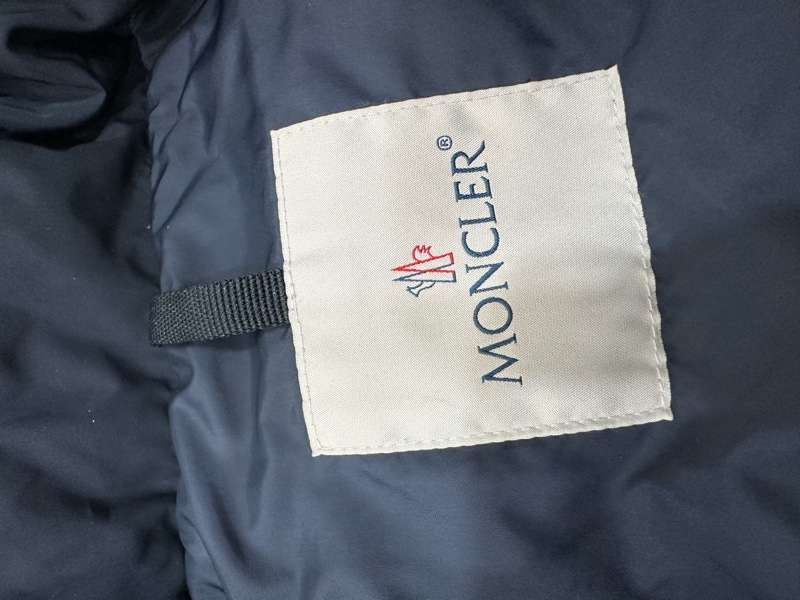 MONCLER 藏藍色 立領 夾克 輕羽絨 長版羽絨外套 羽絨外套 防風外套 外套-9