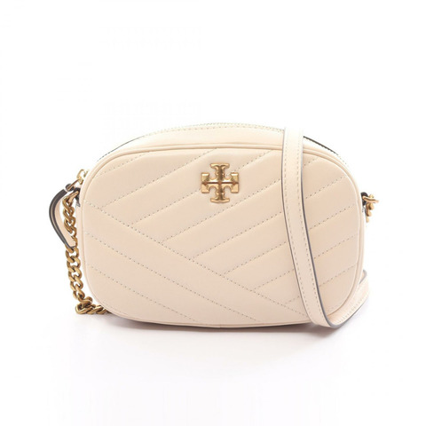 Tory Burch Kira Chevron 相機肩背包 152353122 皮革米色新款女款 2