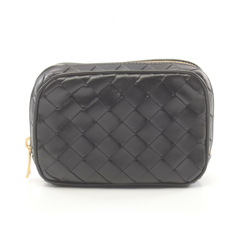 BOTTEGA VENETA Intrecciato 手拿包 776873V3IV08425 皮革 黑色-0