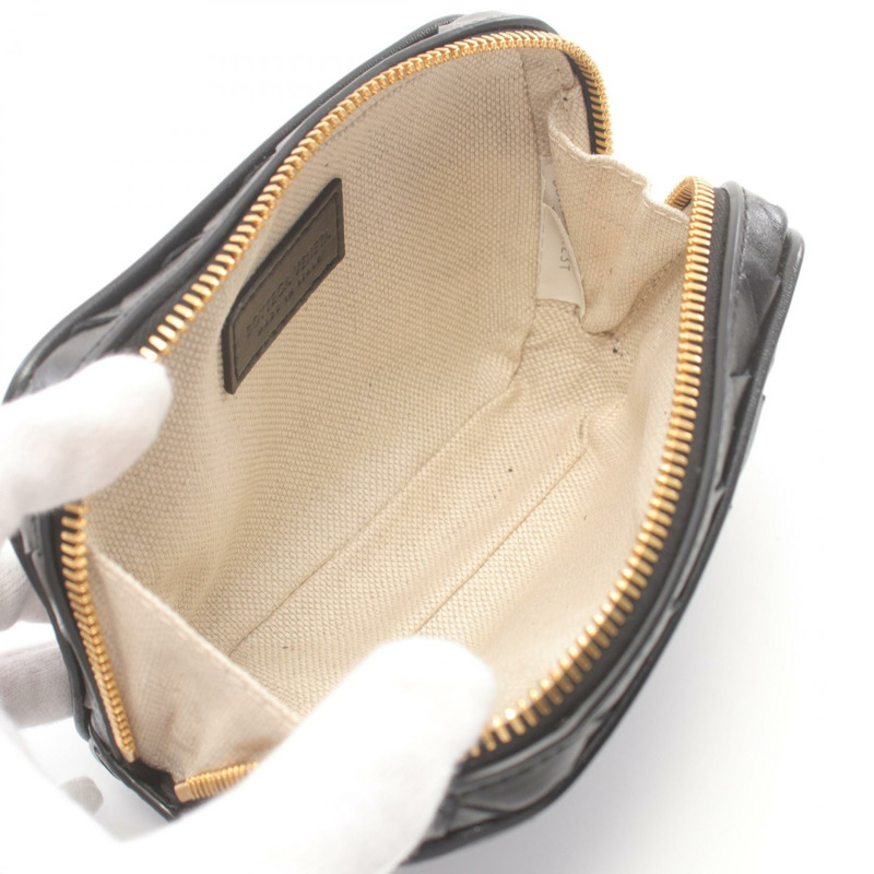 BOTTEGA VENETA Intrecciato 手拿包 776873V3IV08425 皮革 黑色-2