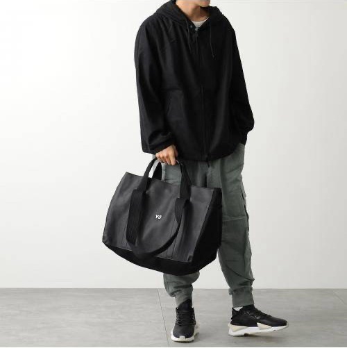 Y-3 logo 壓紋 皮質 托特包 肩背包 手提包 購物包 購物袋-2