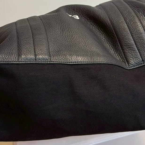 Y-3 logo 壓紋 皮質 托特包 肩背包 手提包 購物包 購物袋-18