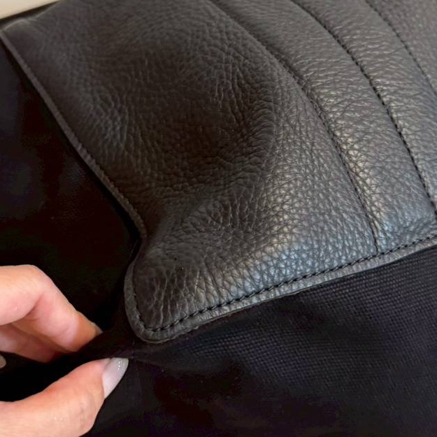 Y-3 logo 壓紋 皮質 托特包 肩背包 手提包 購物包 購物袋-19