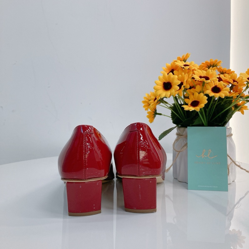 MS0237 羅傑維維亞女士金屬扣單層皮鞋 35.5碼-3