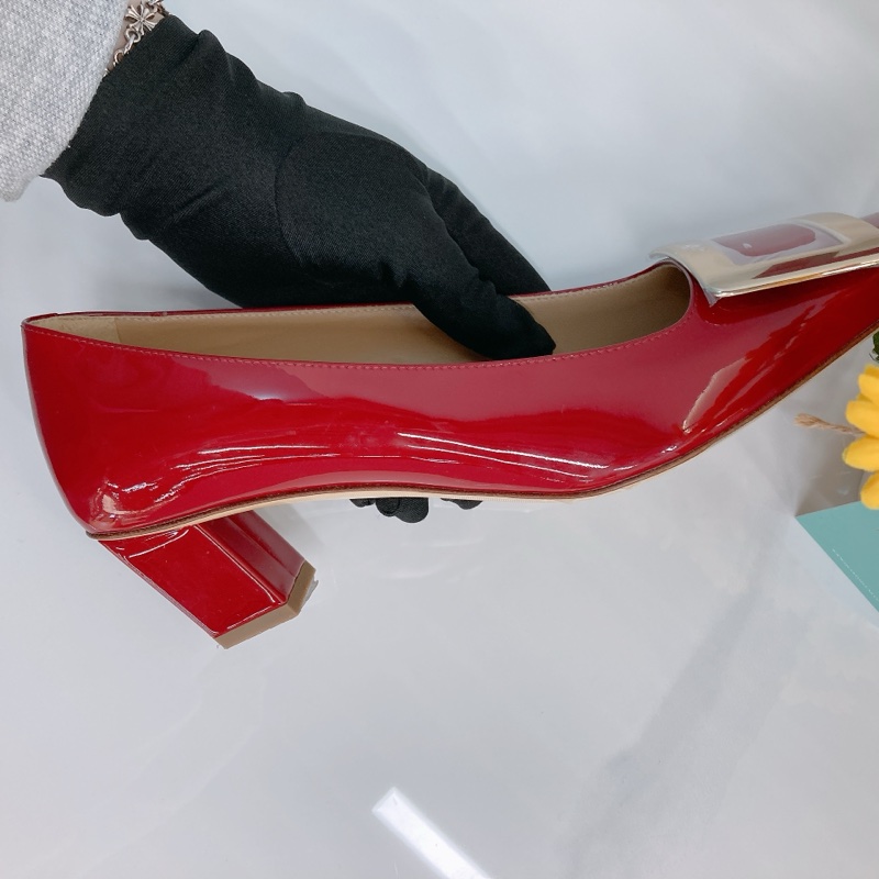 MS0237 羅傑維維亞女士金屬扣單層皮鞋 35.5碼-9