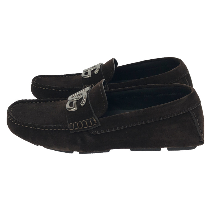 DOLCE & GABBANA 絨面革駕駛鞋樂福鞋 A50598AT4418008139 小牛皮(牛皮)棕色全新男式-2