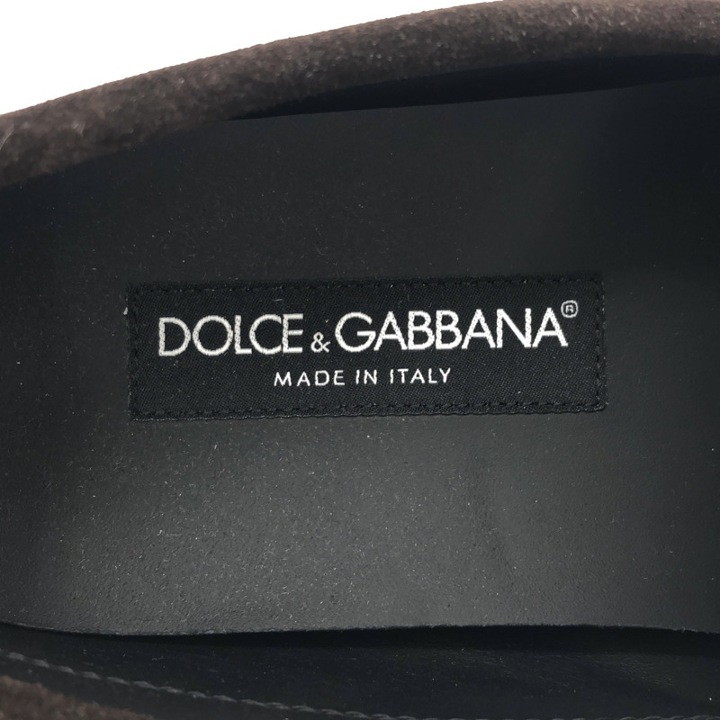 DOLCE & GABBANA 絨面革駕駛鞋樂福鞋 A50598AT4418008139 小牛皮(牛皮)棕色全新男式-5