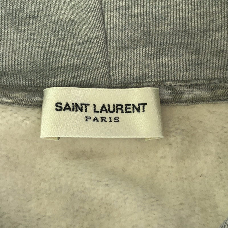 SAINT LAURENT 連帽衫 778559Y37PU1403XS 棉灰色 全新 女款-4