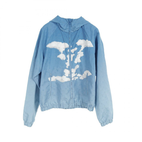 LOUIS VUITTON Monogram Cloud 其他外套 RM202 YFH HJB80W 尼龍/聚酯纖維 藍色 二手男款
