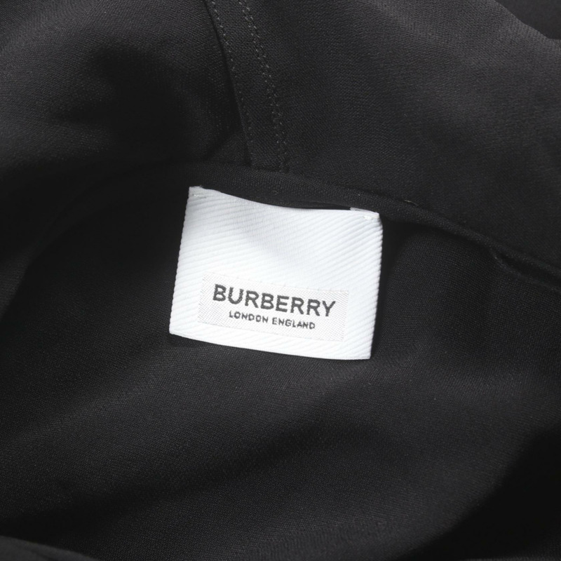 BURBERRY 黏膠纖維連帽衫 黑色 二手 女款 #IT36-2