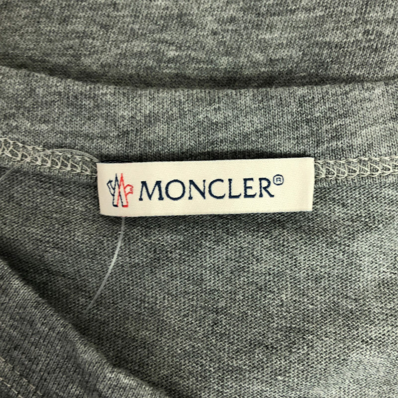MONCLER T卹短袖 S 碼 棉質 灰色 二手-4