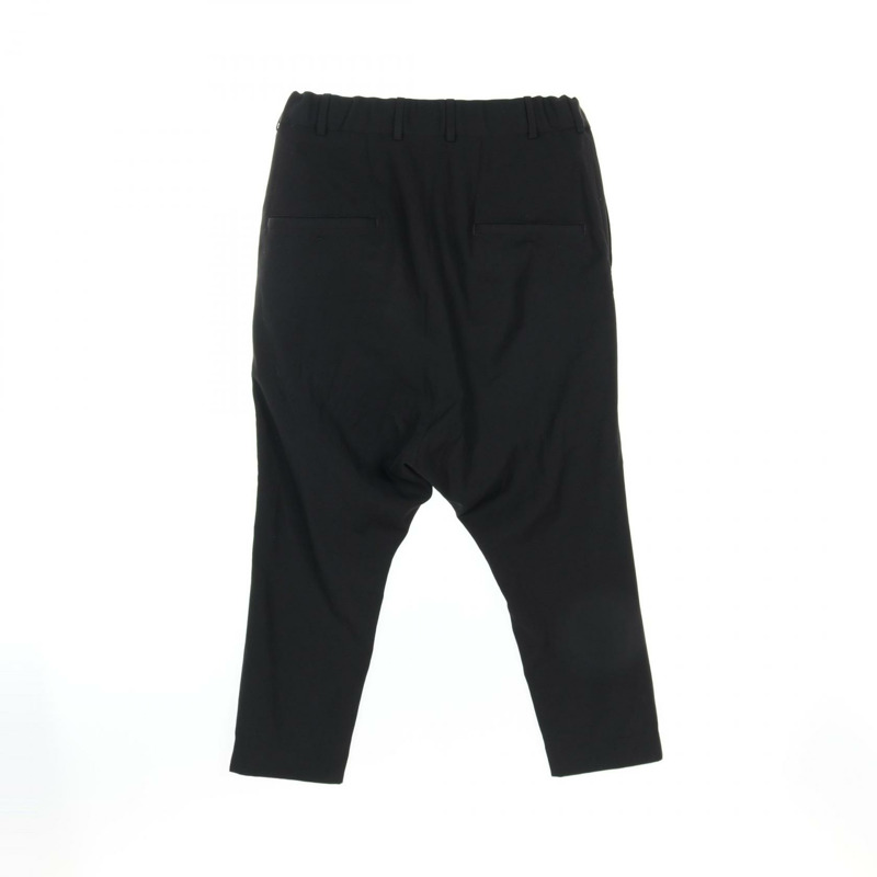 Yohji Yamamoto POUR HOMME 褲子 HD-P58-100 羊毛 黑色 二手 男款 尺寸 2-1