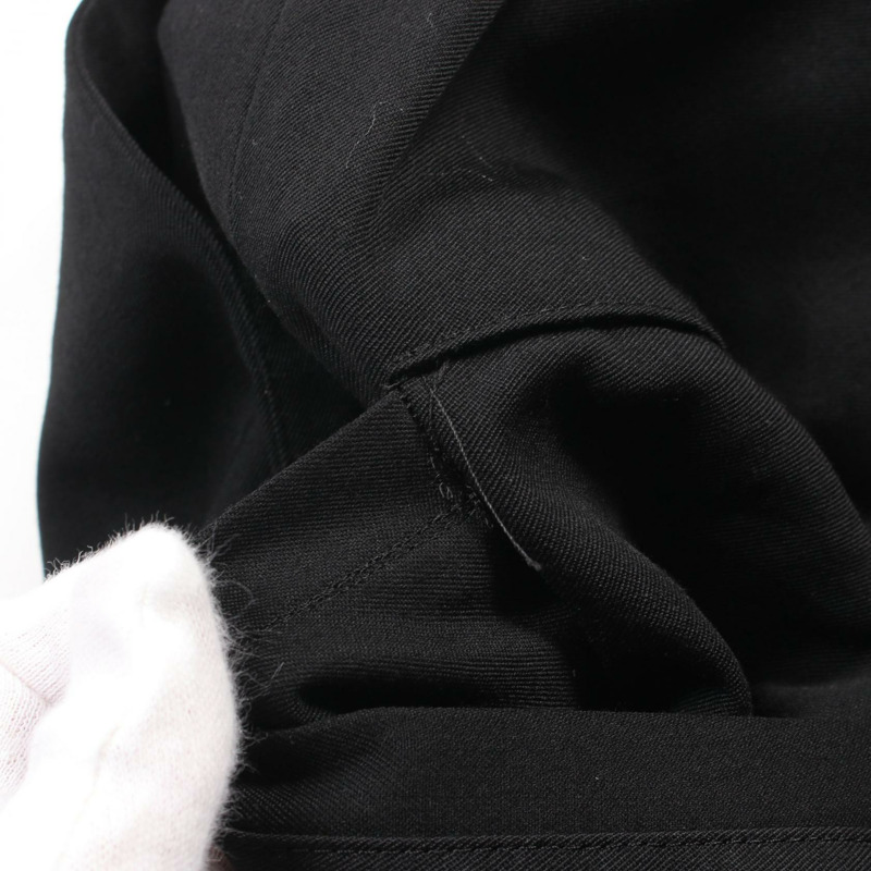 Yohji Yamamoto POUR HOMME 褲子 HD-P58-100 羊毛 黑色 二手 男款 尺寸 2-6