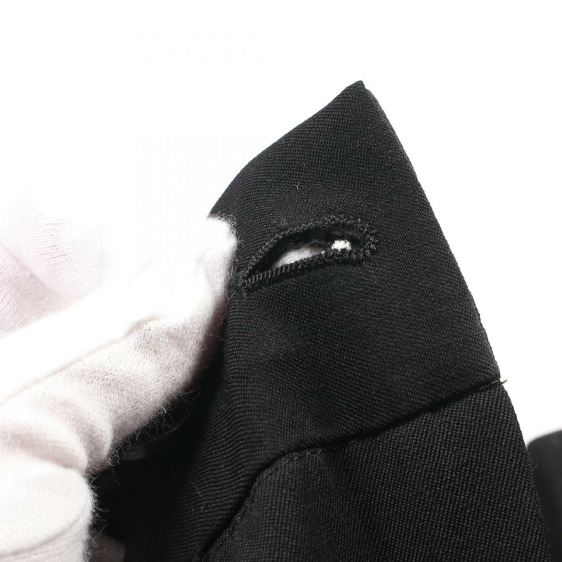 Yohji Yamamoto POUR HOMME 褲子 HD-P58-100 羊毛 黑色 二手 男款 尺寸 2-8