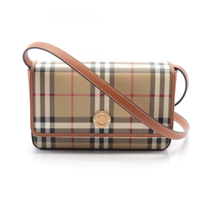 BURBERRY 單肩包 8094435 帆布皮革米色棕色多色全新女款-0