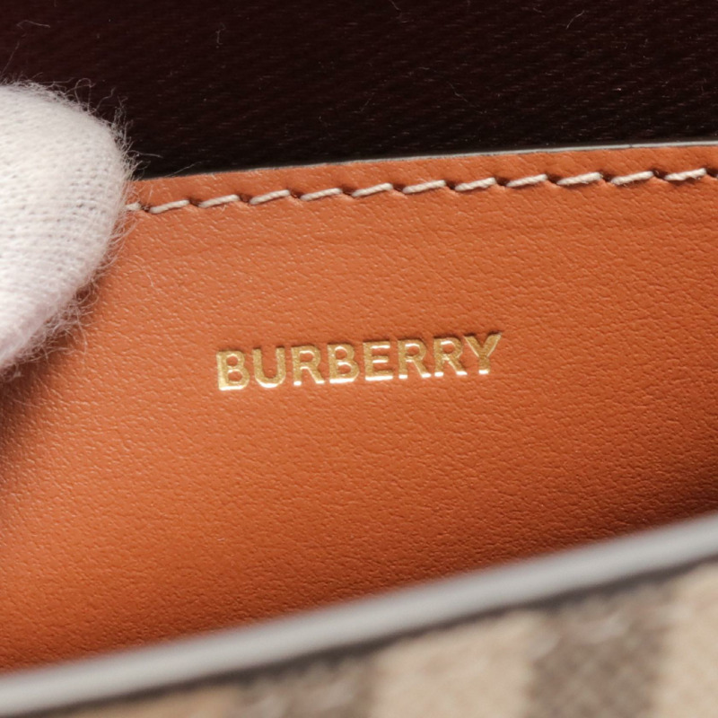BURBERRY 單肩包 8094435 帆布皮革米色棕色多色全新女款-3