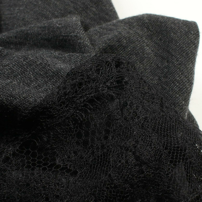 Valentino 羊毛開襟衫 羊毛 絲綢 羊絨 灰色 二手 女款 尺寸 S-7