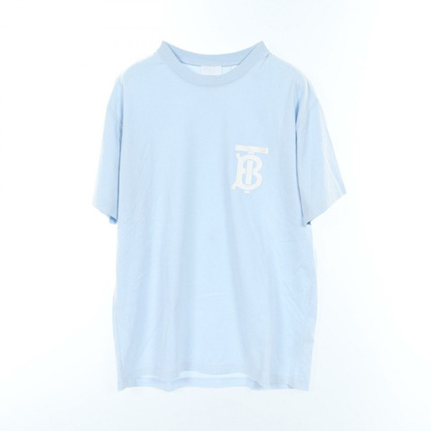 BURBERRY TB 標誌 T 卹 8032843 棉質藍色二手男款
