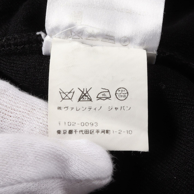 Valentino 開襟衫 尼龍、聚氨酯 黑色 二手 女士-4