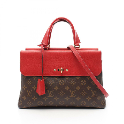 LOUIS VUITTON Venus 兩用單肩包 M41738 Monogram 棕色櫻桃紅 二手 LV
