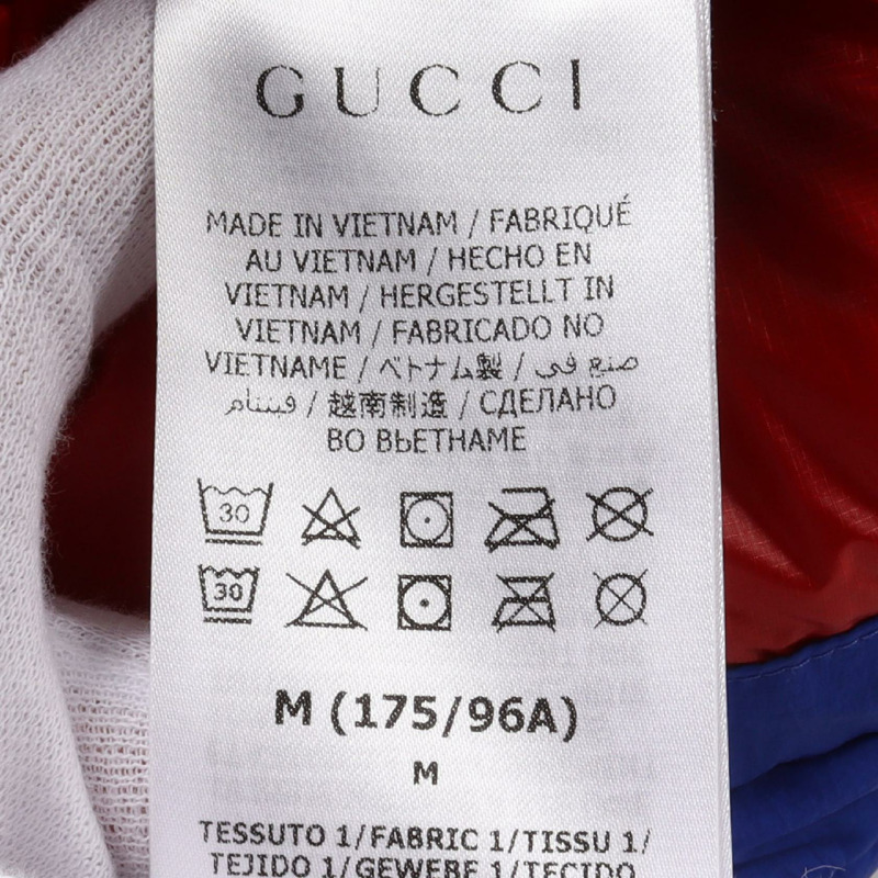 GUCCI THE NORTH FACE 羽絨外套 M 碼連帽衫 663753 尼龍 藍色 二手-5