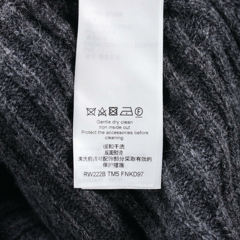LOUIS VUITTON 馬甲 RW222B TM5 FNKD97 羊毛 尼龍 灰色 Gres 二手 女款 XS-4