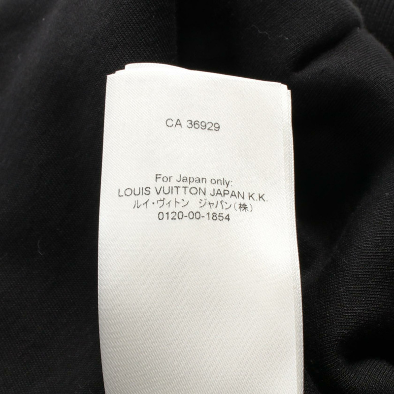LOUIS VUITTON LV 眼睛圖案連帽衫 RM222 RC6 HNY88W 棉質黑色二手男款 #S-3