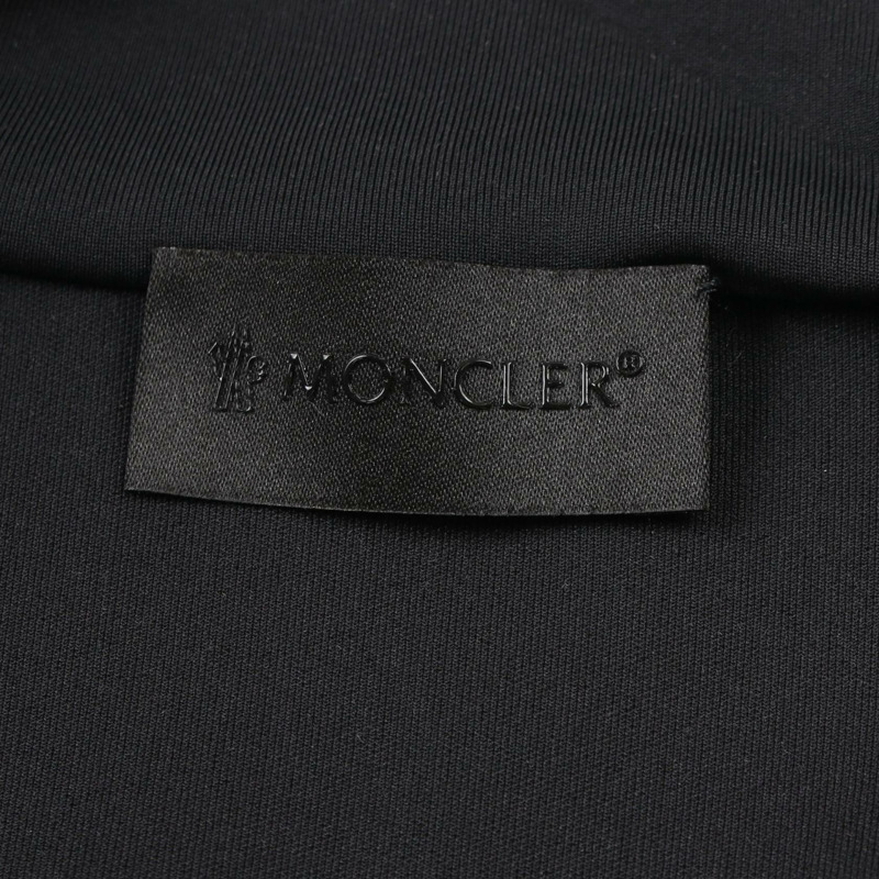 MONCLER 拉鍊開襟衫運動衫 J20938G0002189A8K999 聚酯纖維 黑色 全新 女款-2