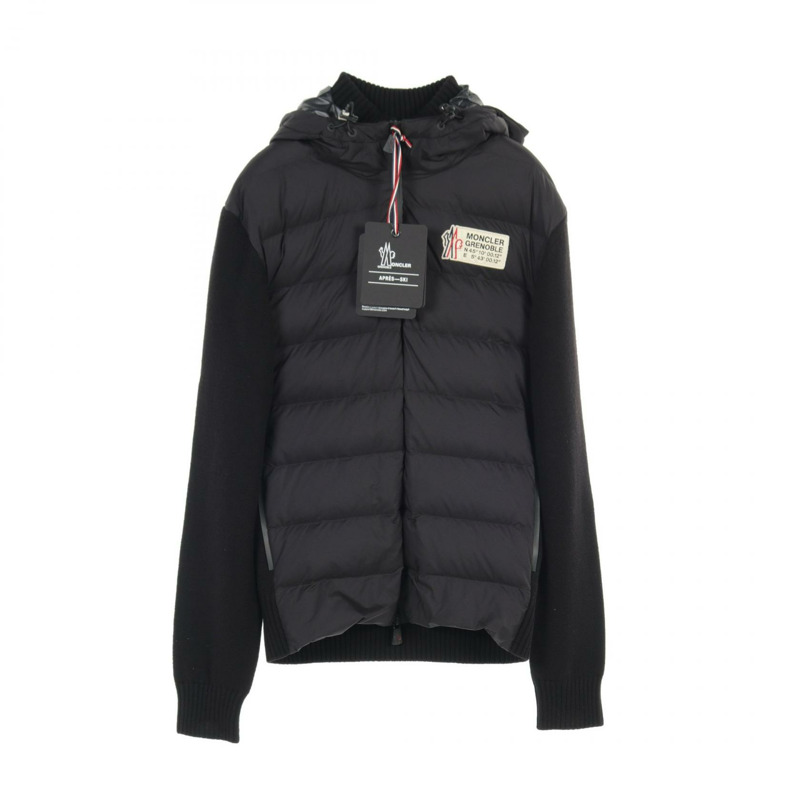 MONCLER 羽絨外套 J20979B00015M1122999 羊毛尼龍黑全新男式 #M-0