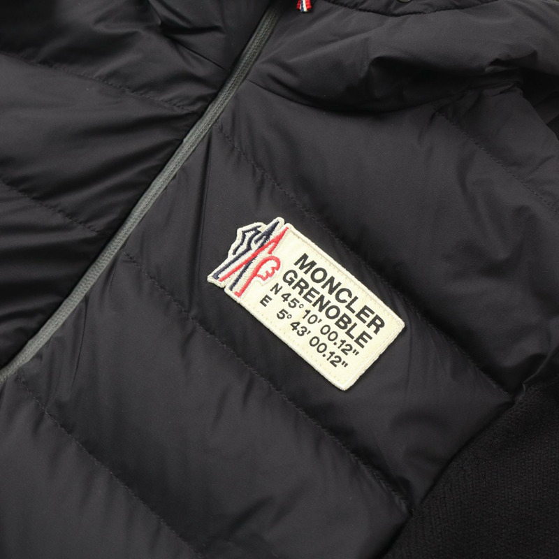 MONCLER 羽絨外套 J20979B00015M1122999 羊毛尼龍黑全新男式 #M-5