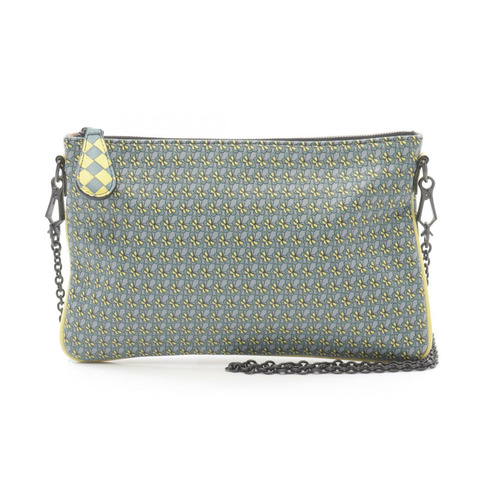 BOTTEGA VENETA 鏈條單肩包 510282 皮革 藍色 多色 二手 女款