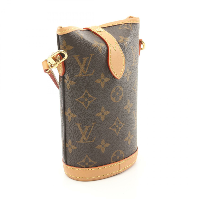 LOUIS VUITTON Fold Me Pouch 肩背包 M80874 Monogram 帆布皮革棕色 LV-1