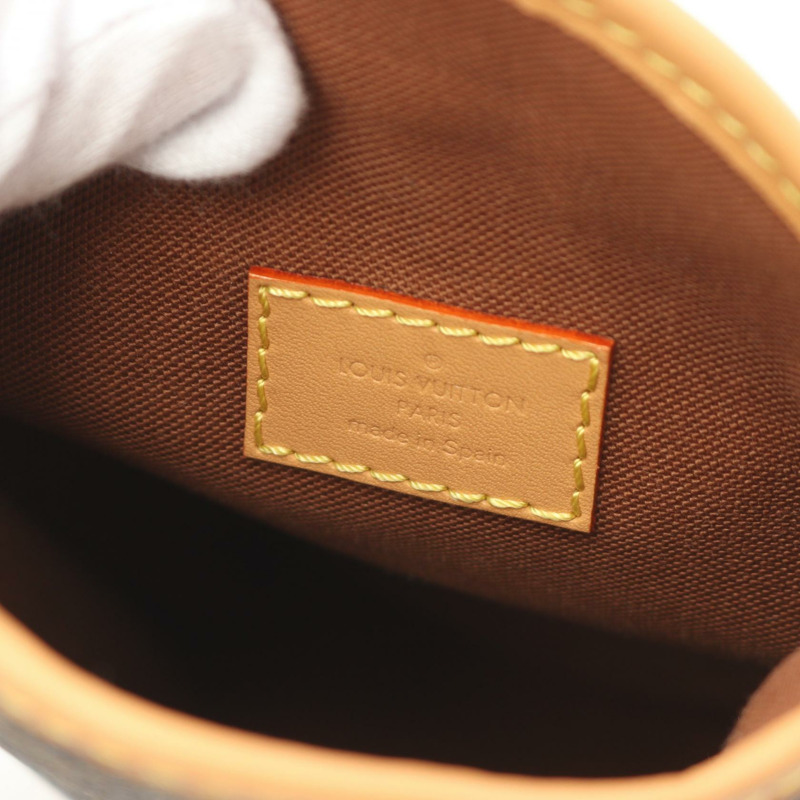 LOUIS VUITTON Fold Me Pouch 肩背包 M80874 Monogram 帆布皮革棕色 LV-3