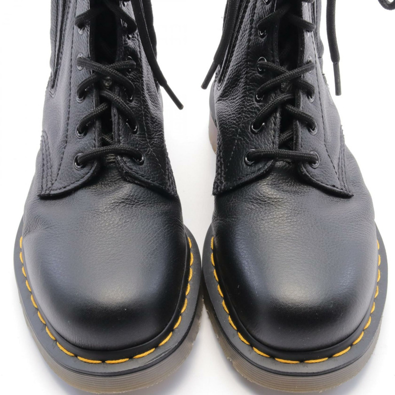 Yohji Yamamoto Dr. Martens 十孔靴 HJ-E05-762 皮革黑色 二手男款-6