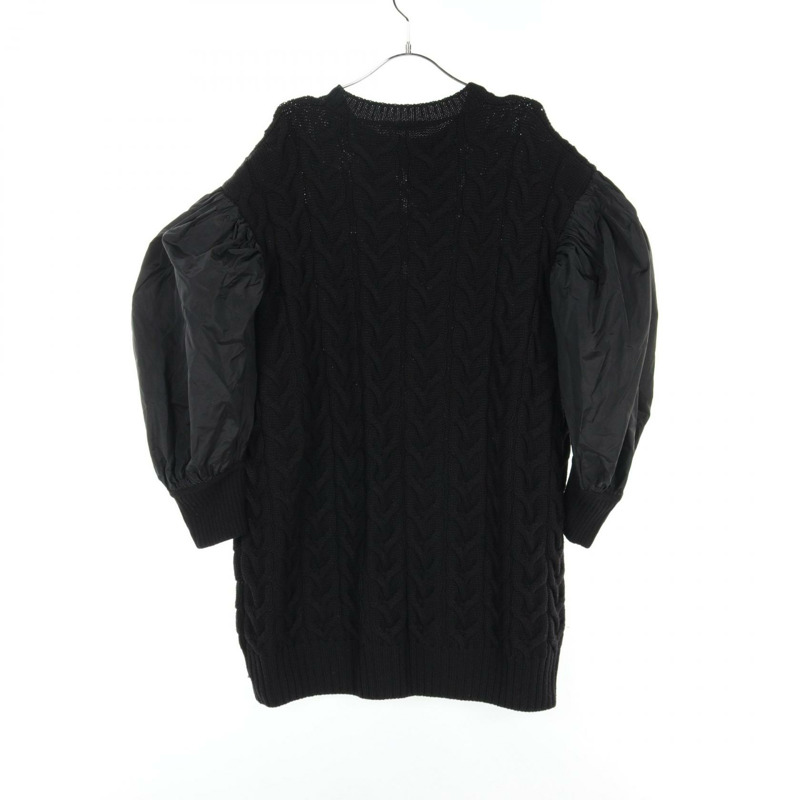 MAX MARA VITTOR 洋裝 羊毛 絲質 聚酯纖維 黑色 二手 女款 S-1
