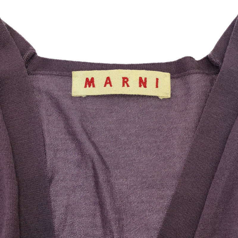 MARNI 開襟衫 開襟羊毛衫 羊絨 紫色 二手 女款-4
