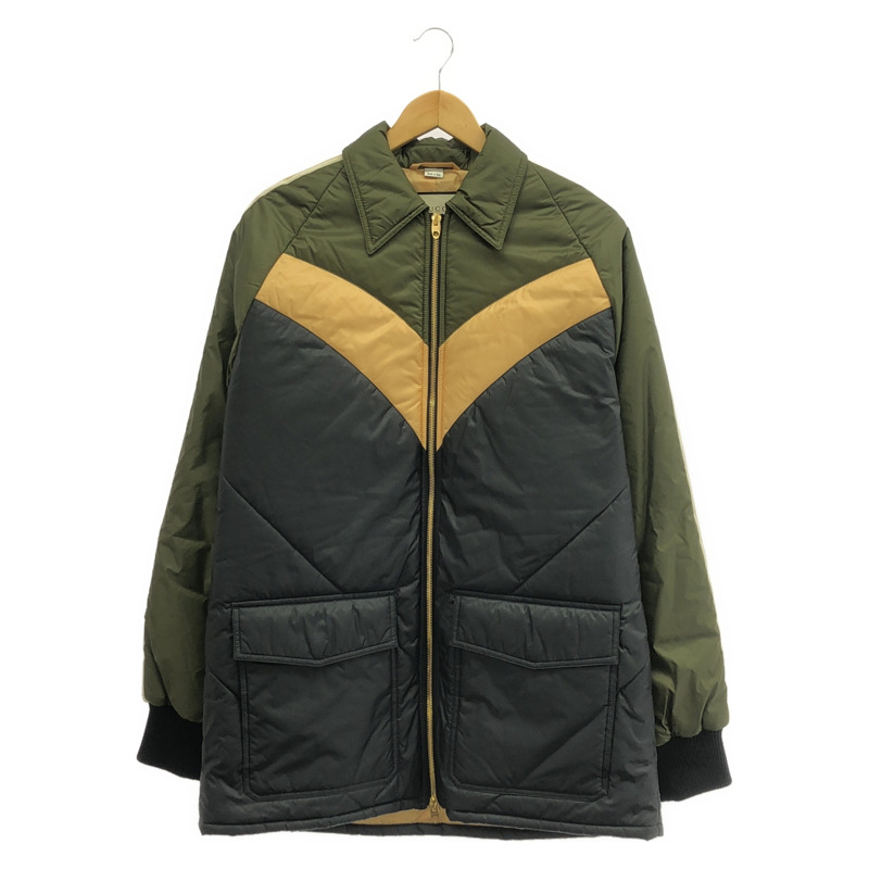 GUCCI 44號尼龍卡其色黑色短版外套 624421ZHA58317544-0