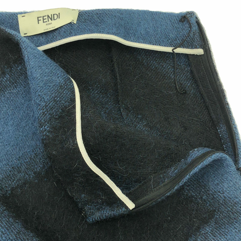 FENDI 短裙 迷你裙 黑色 藍色 二手 女款 38 碼-4