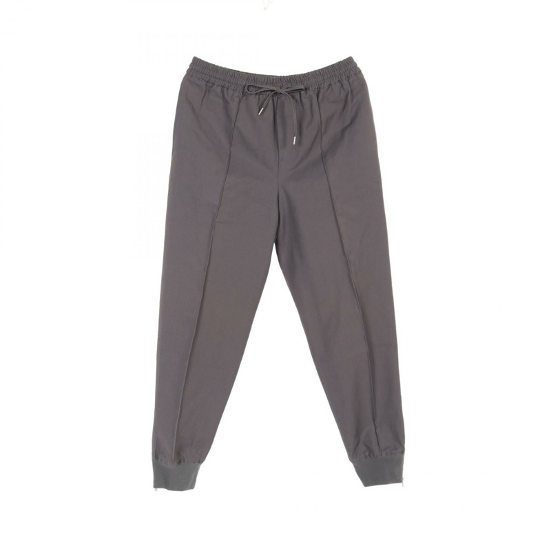 HERMES 寬鬆長褲 pantalon #38 935140H70I 人造絲棉 灰色-0