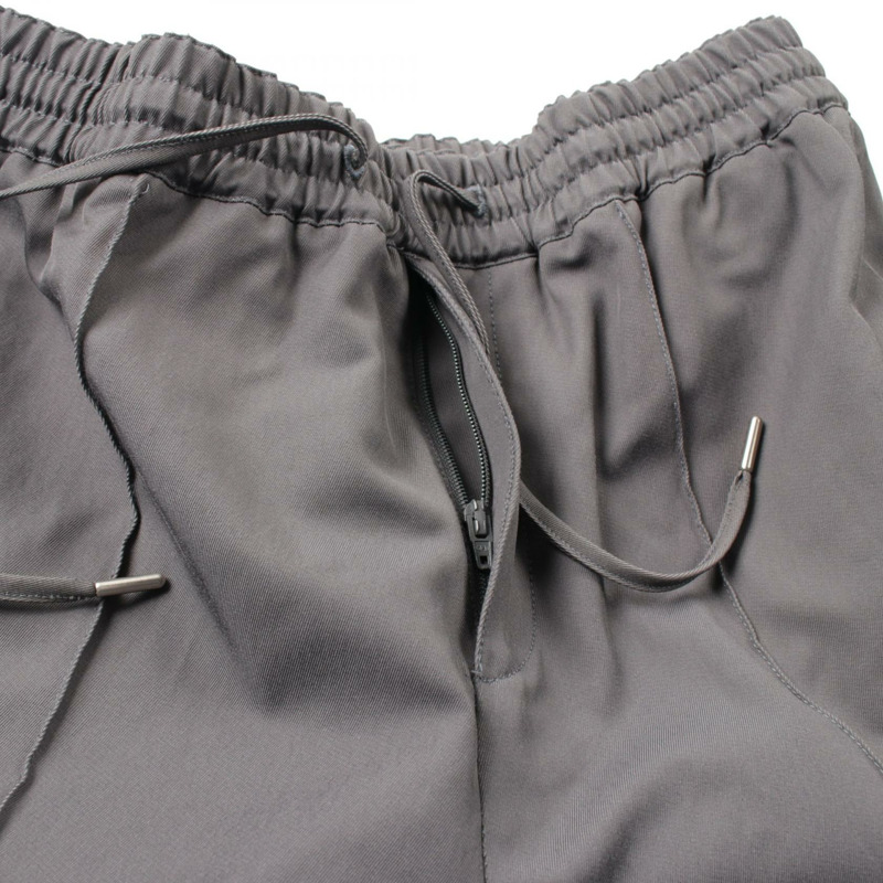 HERMES 寬鬆長褲 pantalon #38 935140H70I 人造絲棉 灰色-3