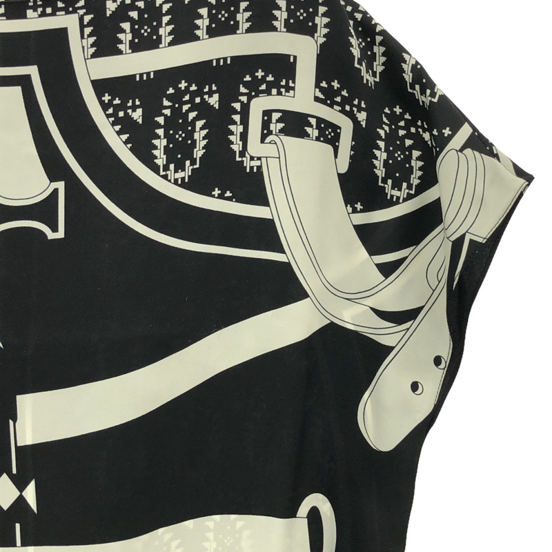 愛馬仕黑色真絲連身裙，二手女款，尺寸34-3