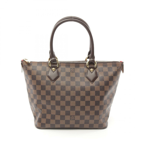 路易威登 Saleya PM 手提包 N51183 Damier 帆布皮革 Ebene 二手女式