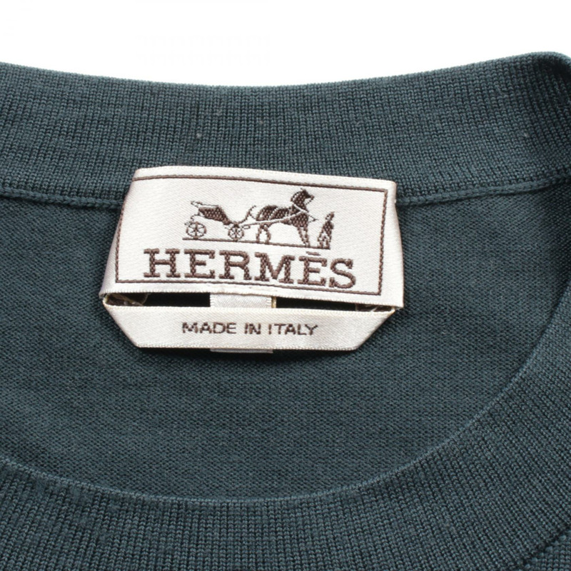 HERMES 針織毛衣 羊毛 綠色 二手 男士 尺寸 M-2