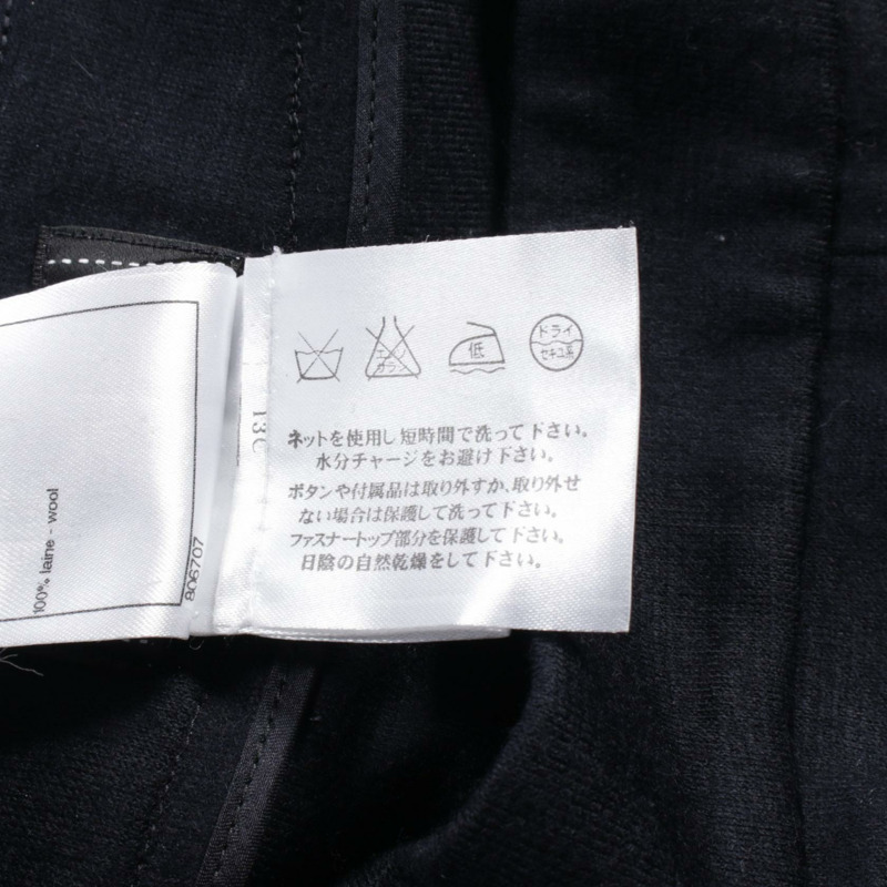 CHANEL COCO 馬克紐扣長褲 P46394V34220 羊毛海軍藍二手女款 38 碼-5