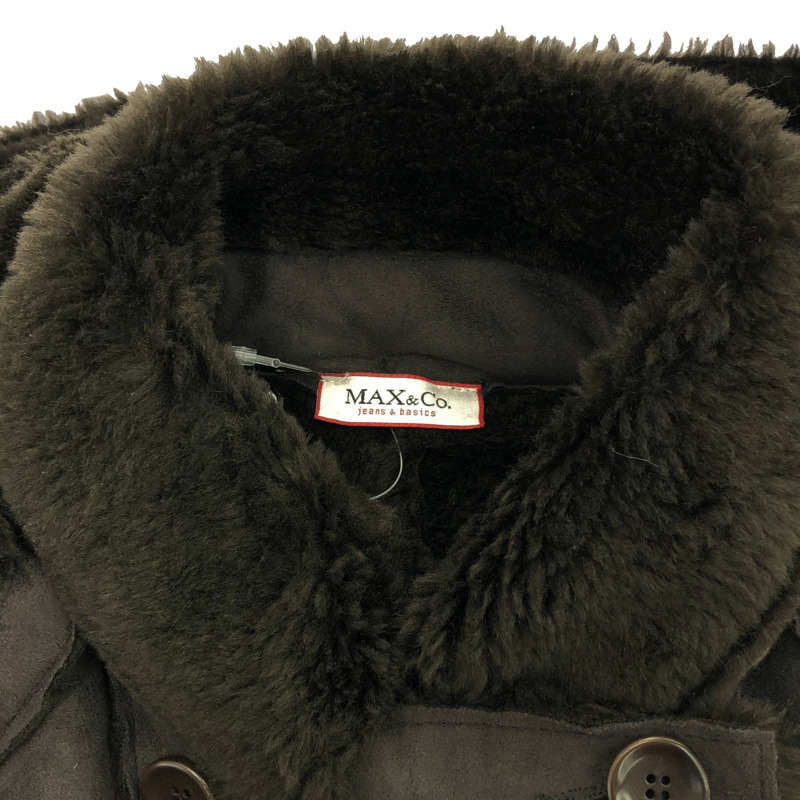 MAX&Co.夾克 Eco Mouton 外套/棕色 其他外套 聚酯纖維 棕色 二手 女款-8