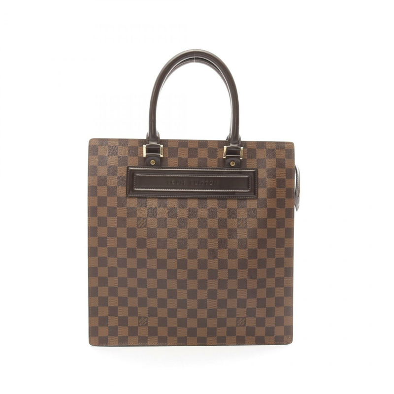 LOUIS VUITTON 威尼斯 GM 手提包 N51146 Damier 帆布棕色 Ebene 二手女士 LV-0