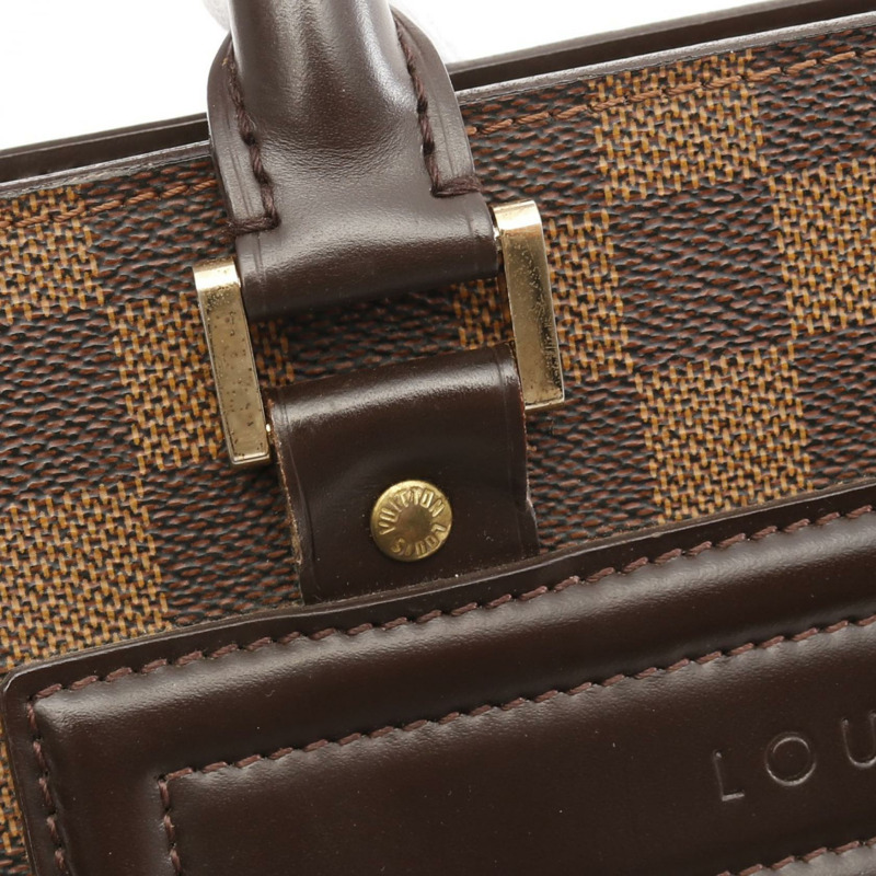 LOUIS VUITTON 威尼斯 GM 手提包 N51146 Damier 帆布棕色 Ebene 二手女士 LV-9